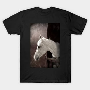 White Horse, portrait T-Shirt